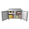 Koolmore 48" Stainless Steel 2 Door Worktop Commercial Freezer with 3 1/2 Backsplash - 12 cu.ft,  FWT-2D-12C - alternate 3